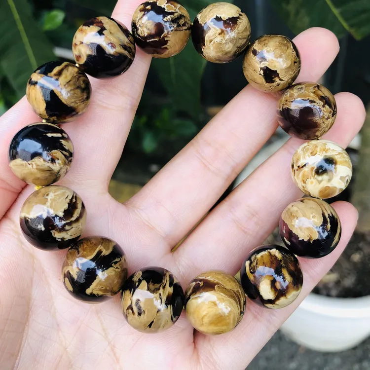 缅甸馆藏级特级一刀料同料满妖孽溶洞16+手串男女饰品高级百搭