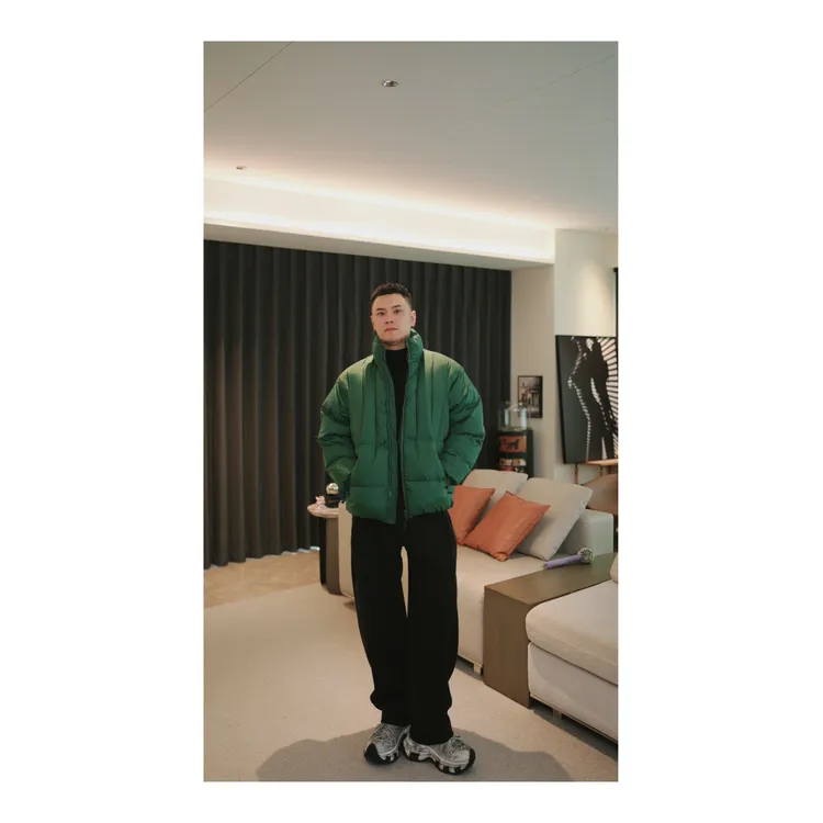 四哥LISIR-25AW 结构款杜邦珍珠棉几何面包棉服--0132