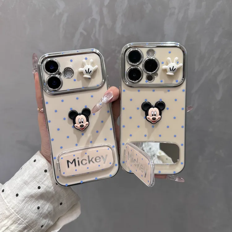 奥菲顿立体米奇手掌公仔适用苹果16视窗15手机壳华为vivo小米oppo