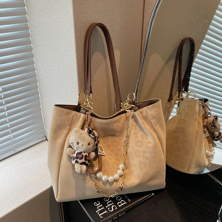 COOLE2025新款日常休闲斜挎托特包大容量单肩时尚百搭洋气通勤包