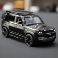 路虎卫士正版授权黑武士版仿真合金汽车模型静态车模模型摆件