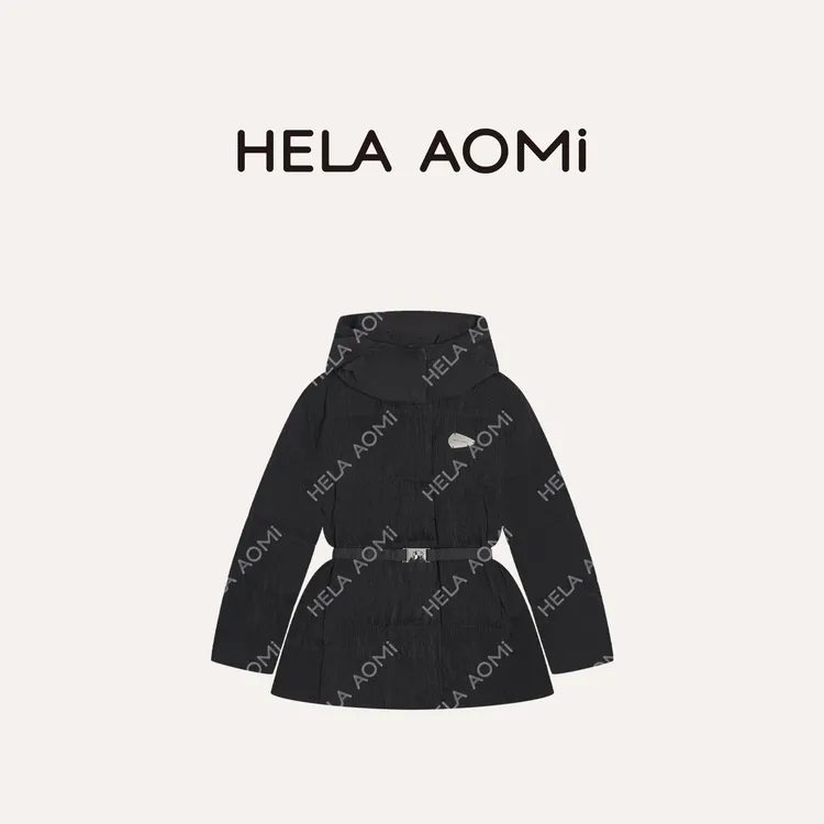 HELA AOMI “限量鹅”90鹅绒肌理感短款美拉德羽绒服CY5DM02582