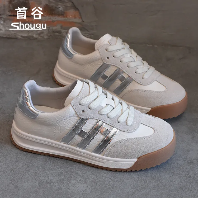 shougu/首谷2025夏季新款轻便厚底阿甘德训鞋女休闲显脚小运动鞋