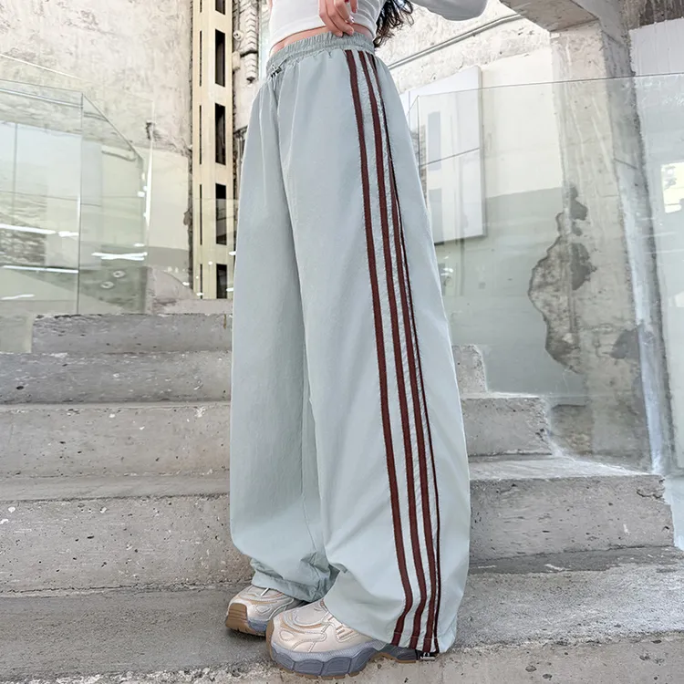 女童速干防蚊裤2025新款洋气时尚拉条休闲裤6-12岁中大童夏款裤子