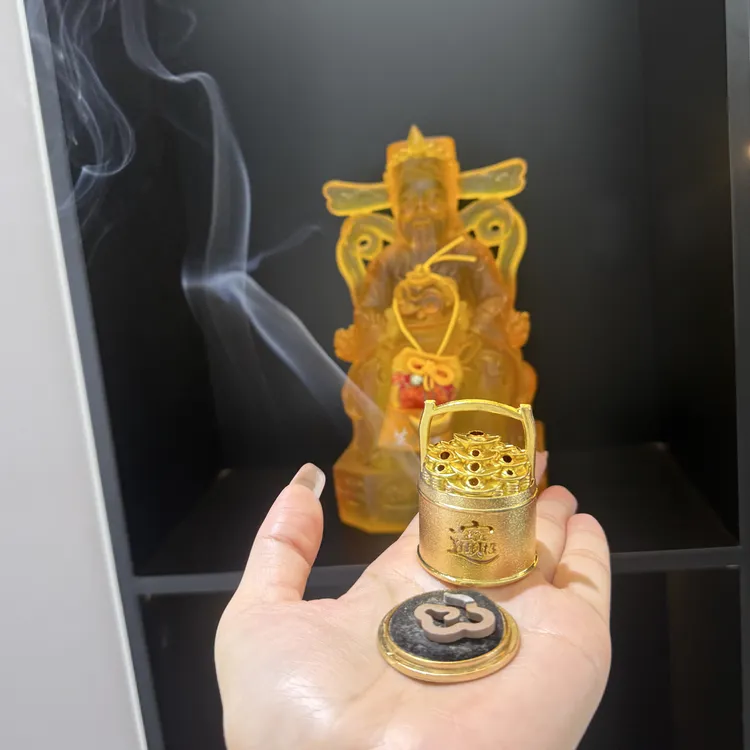 太顺了·无粘粉小祥云香片 送寓意超好的一桶金香炉·天然木质香