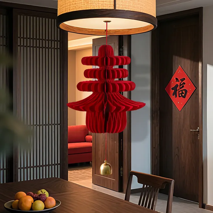 2026新款马年蜂窝球灯笼挂饰春节过年客厅入户门玄关装饰布置挂件
