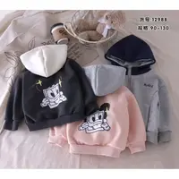 新款小奇儿童加绒帽衫外套12988