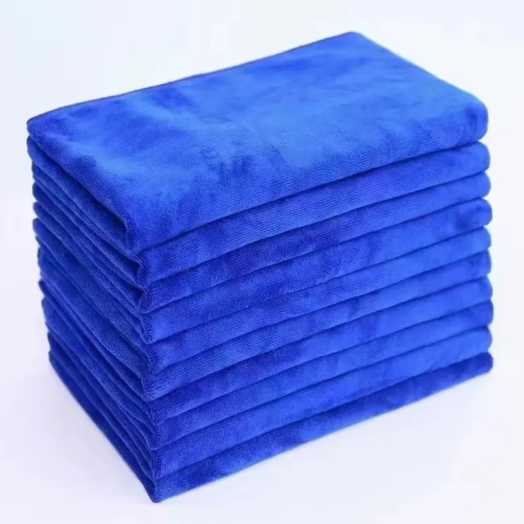 理发店干发毛巾蓝色吸水干发巾
