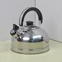 不锈钢欧式烧水壶家用耐用电磁炉燃气灶平底鸣笛户外通用茶壶-3