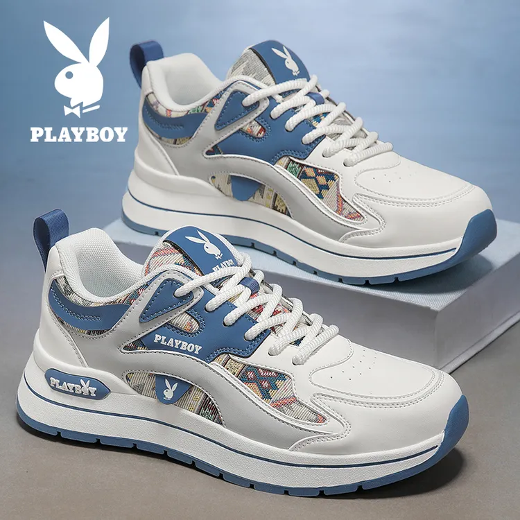 花花公子男鞋2026春季时尚休闲运动鞋韩版透气减震增高低帮阿甘鞋商品图