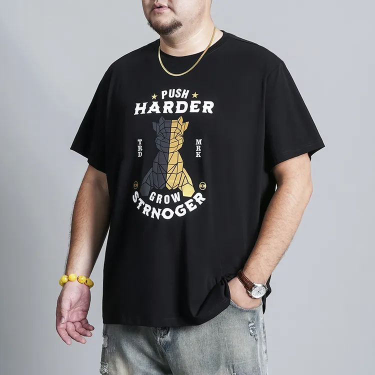 LIUGEJIA/六个加潮牌大码男装夏季宽松小熊T恤四色痞帅短袖T6320