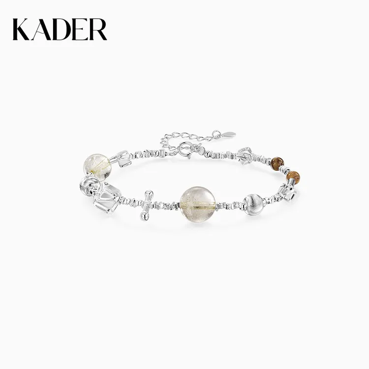 KADER/卡蒂罗 925银玻璃手链 拾愿手链白水晶S925银百搭SL4107