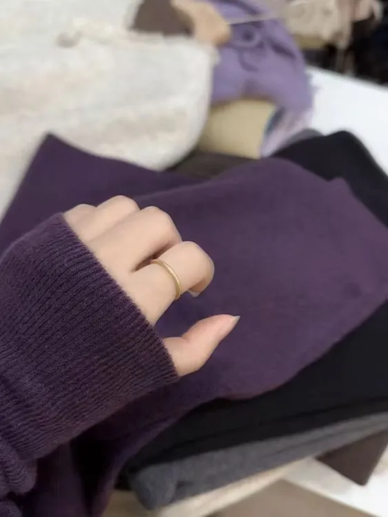 七言家巨好穿  #韩系火爆半高领贝壳糯米打底1106@