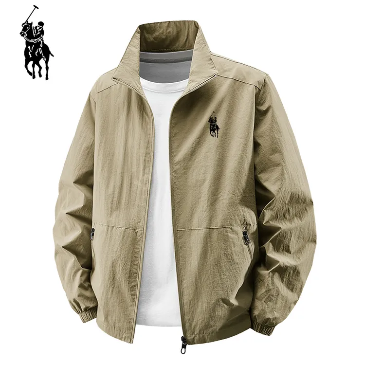 保罗艾布纳男士夹克外套防风防水户外三防冲锋衣宽松大码休闲外套