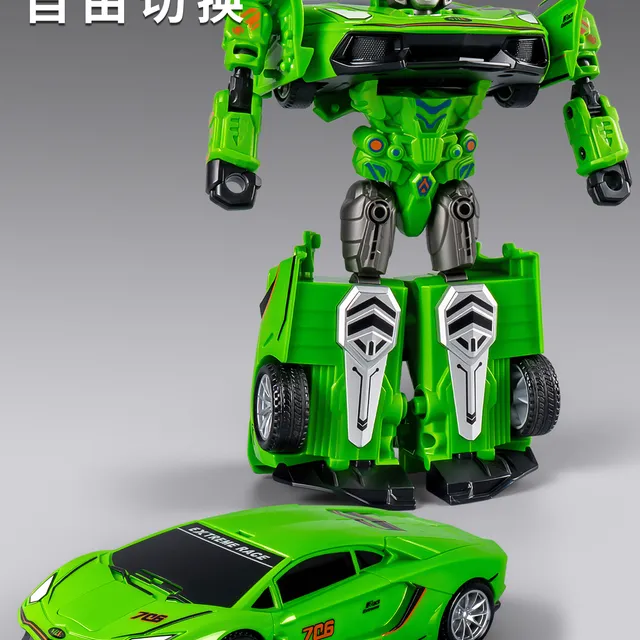 儿童变形机器人汽车玩具男孩多关节可动机甲战士3-6岁新款玩具车