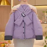 【闺蜜家】女童冬季2025新款时尚韩系加棉加厚慵懒风棉服外套-9035