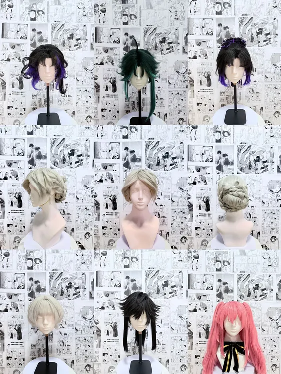 假发COS定制定金链接接鬼灭之刃原神王者所有角色jk