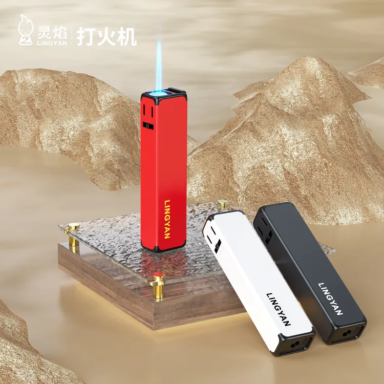 灵焰金属高颜值防风打火机广告定制刻字高档直冲蓝焰防爆创意批发