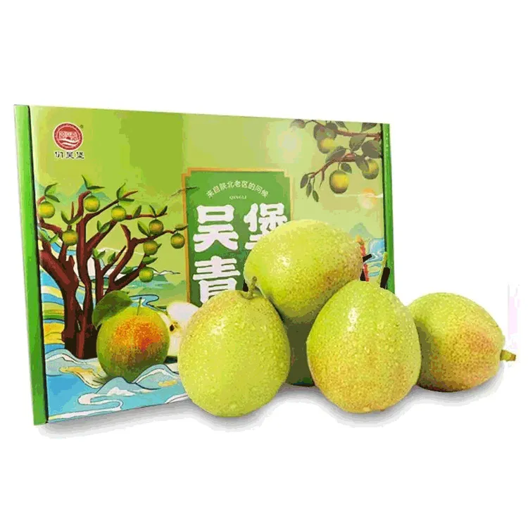 陕西吴堡青梨脆甜多汁新鲜采摘自然生长精品12颗礼盒装