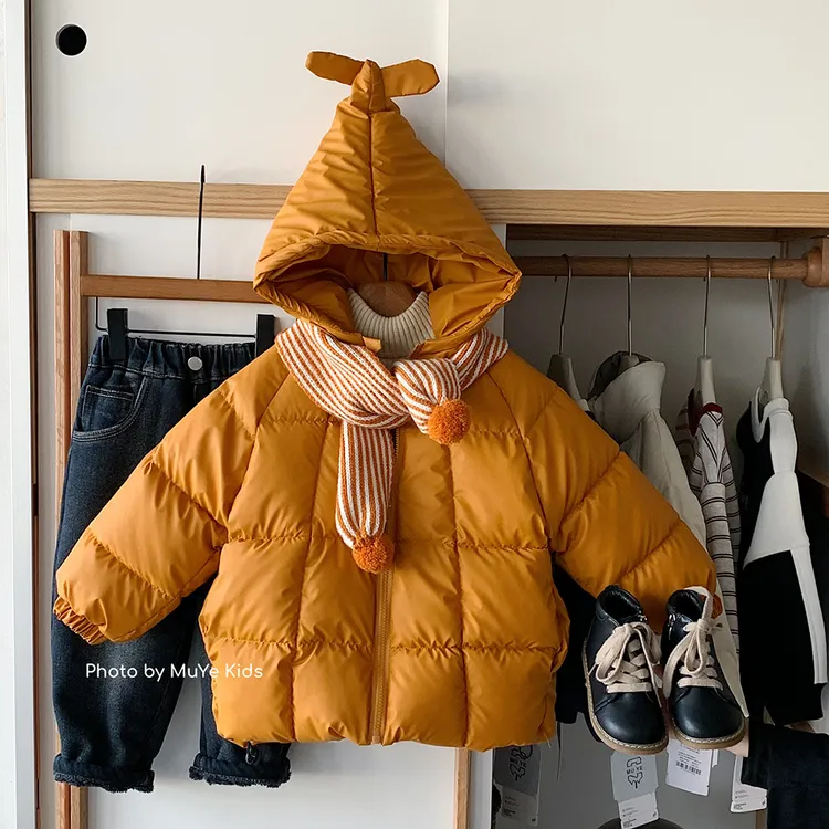 my2409  童装男女童洋气加厚派克服保暖服饰