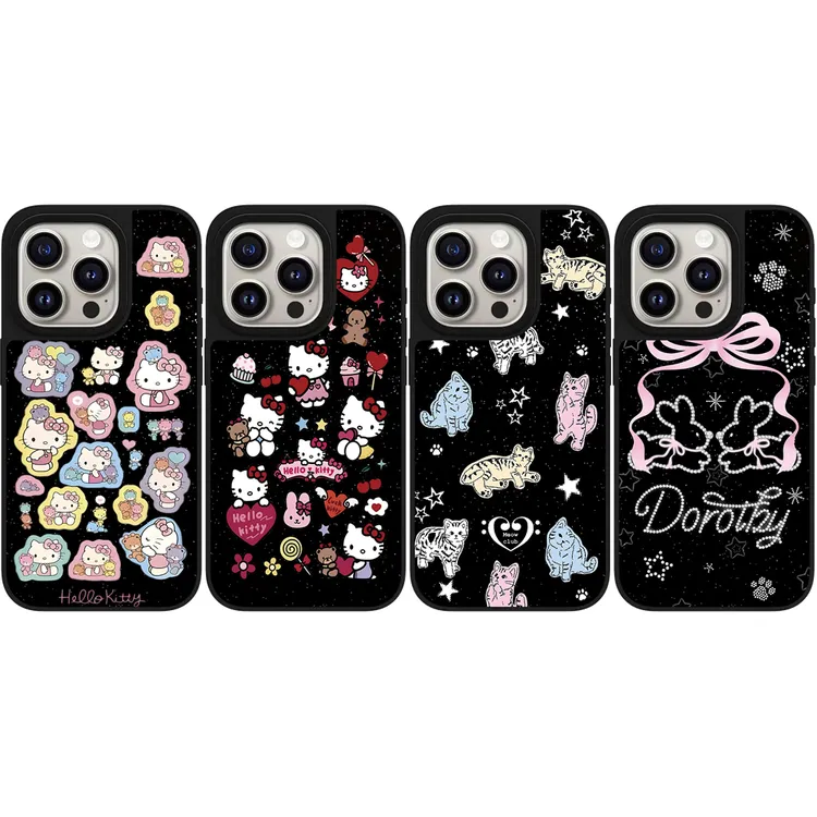 【镜面黑闪】Case潮壳适用16pro苹果15promax手机壳14PLUS防摔13