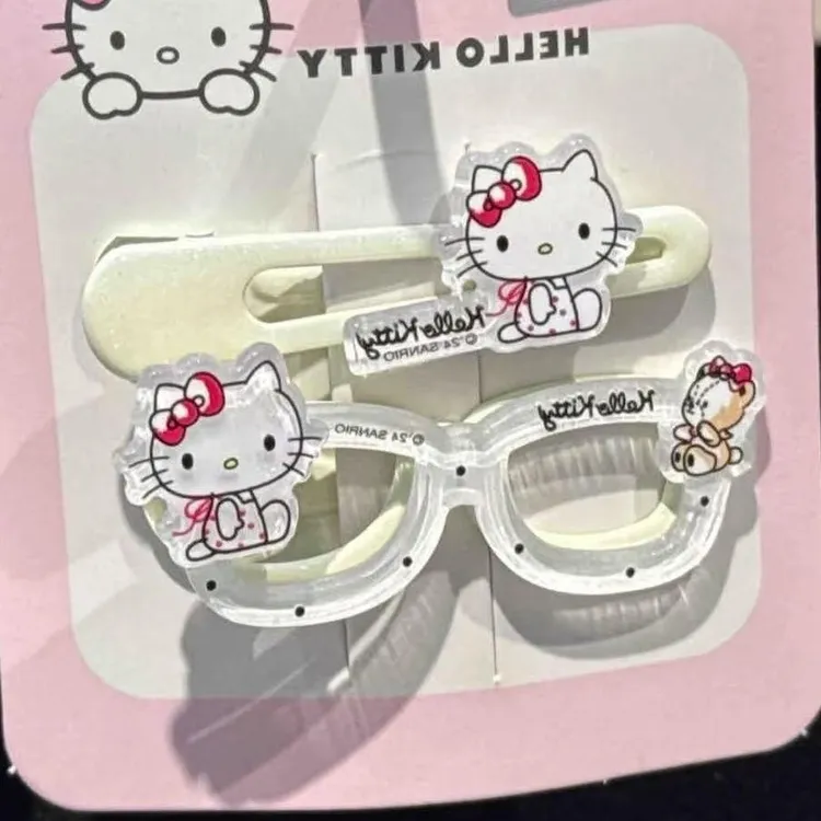 三福三丽鸥Kitty鸭夹一对 卡通时尚发夹发饰配饰头饰儿童可爱饰品