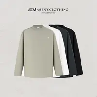 【丹丹专属】秋季卫衣男新款刺绣图案百搭休闲圆领纯色长袖男MJ015