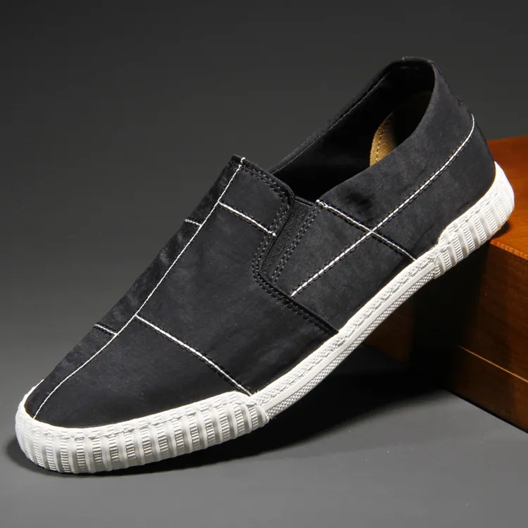 2025布鞋男夏季一脚蹬帆布鞋透气百搭休闲男鞋春季老北京开车男鞋