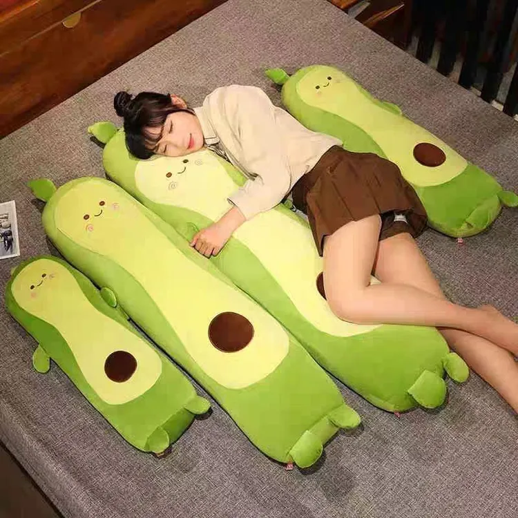 可爱长条牛油果抱枕床上睡觉床头大靠垫靠枕女生款夹腿侧睡可拆洗