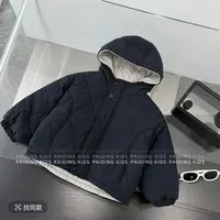 【两面穿】儿童棉服加厚韩版2025冬季男童新款连帽棉衣保暖外套潮酷