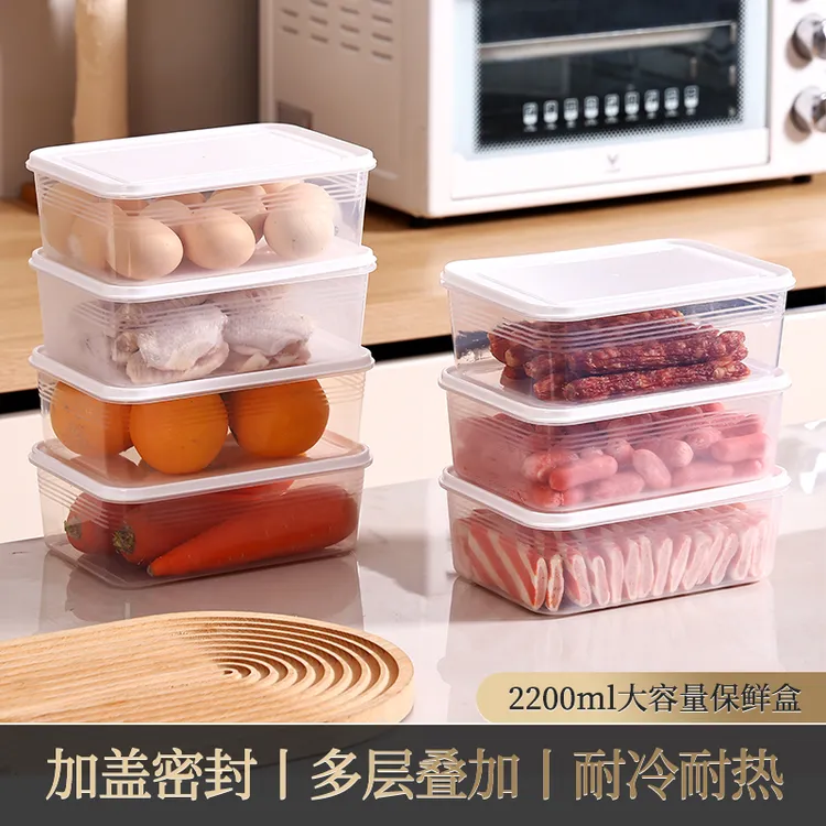 冰箱收纳盒食品级保鲜盒家用日式冷冻肉类食物收纳盒整理神器