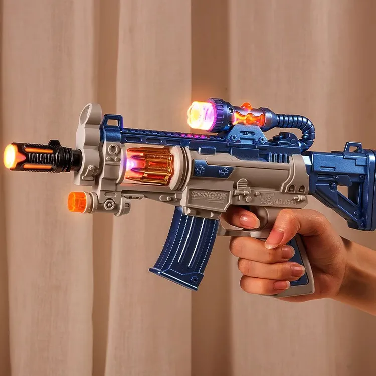 儿童小玩具枪义乌夜市地摊商品广场摆摊批发发光礼品声光枪男女孩