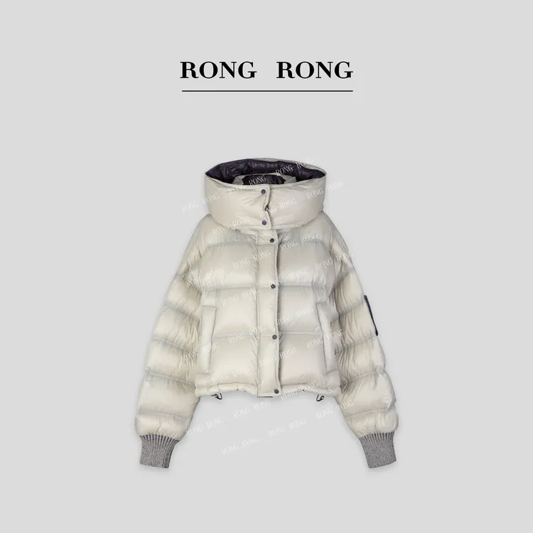 溶溶【凛冬将至】RONGRONG  90白鸭绒立领锁绒三防泡芙羽绒服  9306