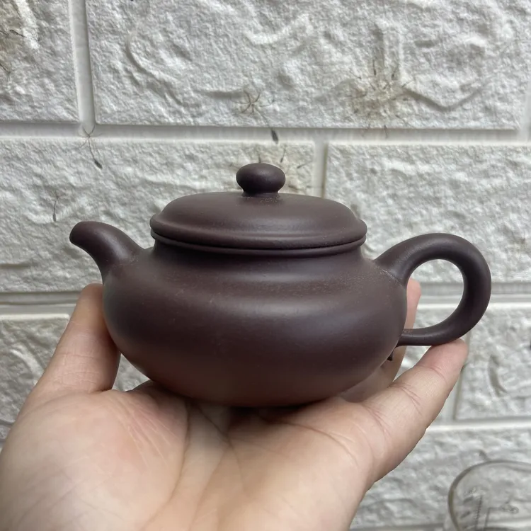 宜兴紫砂壶 仿古壶 降坡泥 200cc 半手工