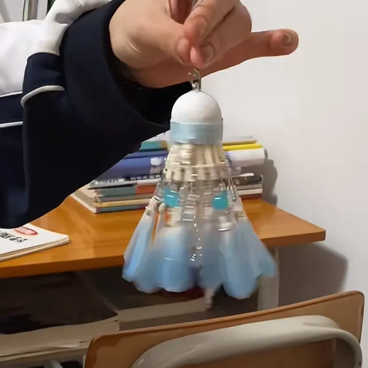 diy手工梦幻蝴蝶羽毛球挂件材料包钥匙扣送朋友闺蜜情侣创意礼物