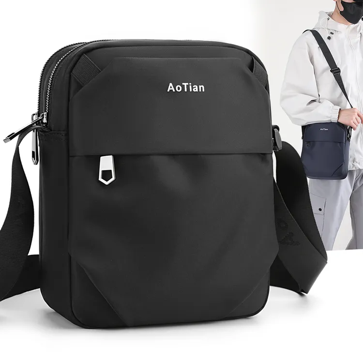 奥天牛津布包轻便百搭男士包潮流新款简约时尚休闲包包单肩斜挎包