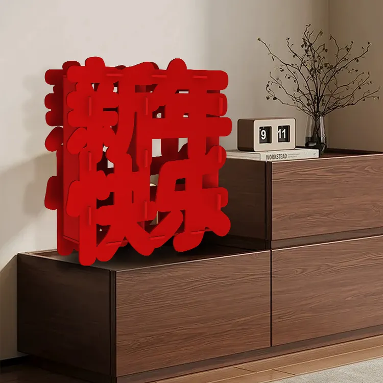 新年快乐摆件马年氛围装饰2026春节马上发财桌子柜子立体小马摆饰