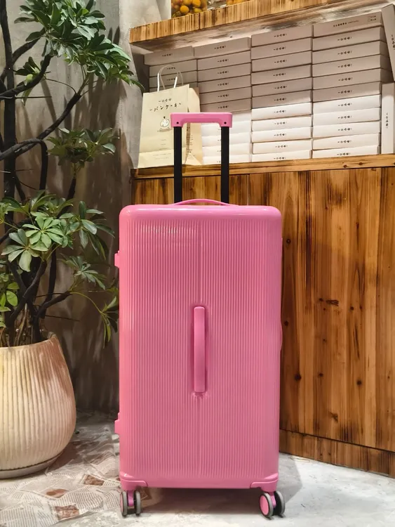 纯色学院风大容量拉链旅行箱行李箱女士拉杆箱新款登机随行多功能