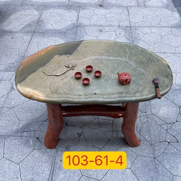 高端纯天然原石绿端素平板家用端砚茶盘石头天然石砚石