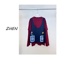【ZHEN】25K01242 2025新款修身显瘦气质小众设计师款上衣卫衣