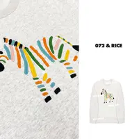 072 & RICE【彩虹马】棉 秋季休闲圆领长袖卫衣 Z-32NB434