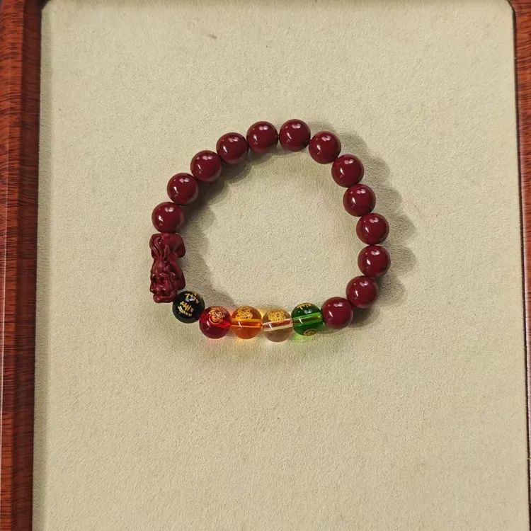 含辰砂工艺品五路财神貔貅手串Z126