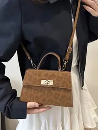 高级质感手提包包女2025新款潮时尚百搭单肩斜挎包复古洋气凯莉包