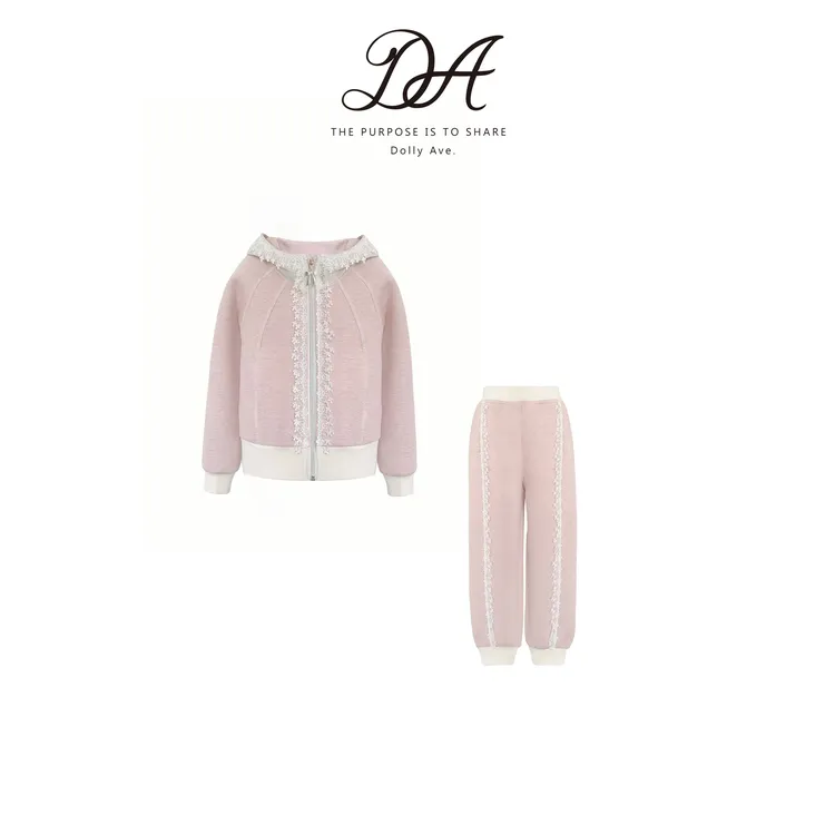 Dolly Ave 「少女系列」依诺 轻奢高定花边拼接剪裁女童时尚套装