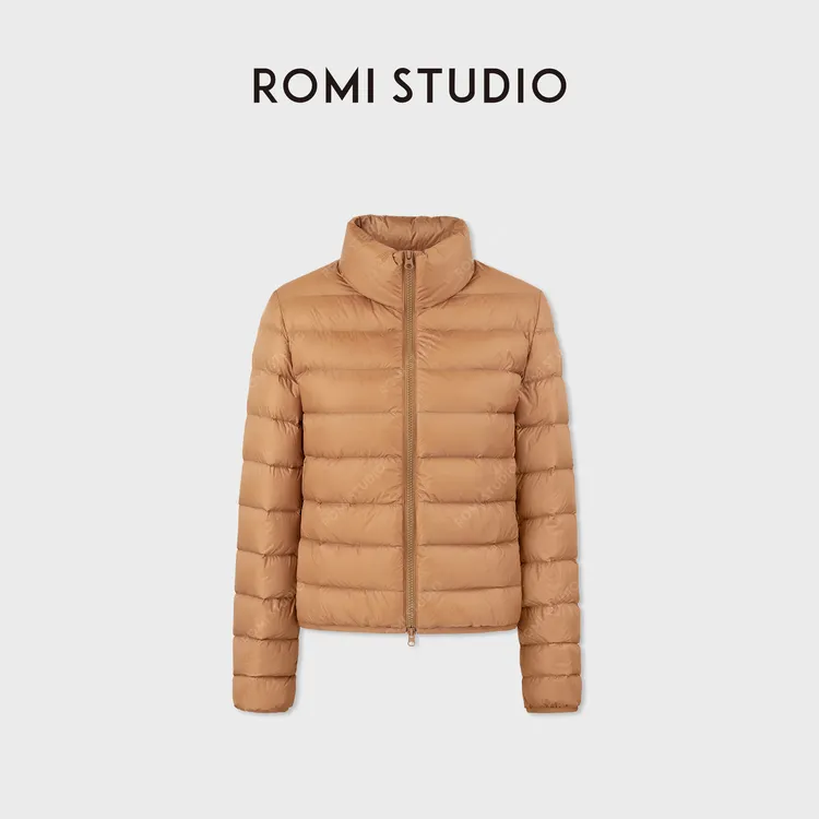 ROMI STUDIO“进口染料”90白鹅绒+锦纶轻盈立领羽绒服 RWCAW86902
