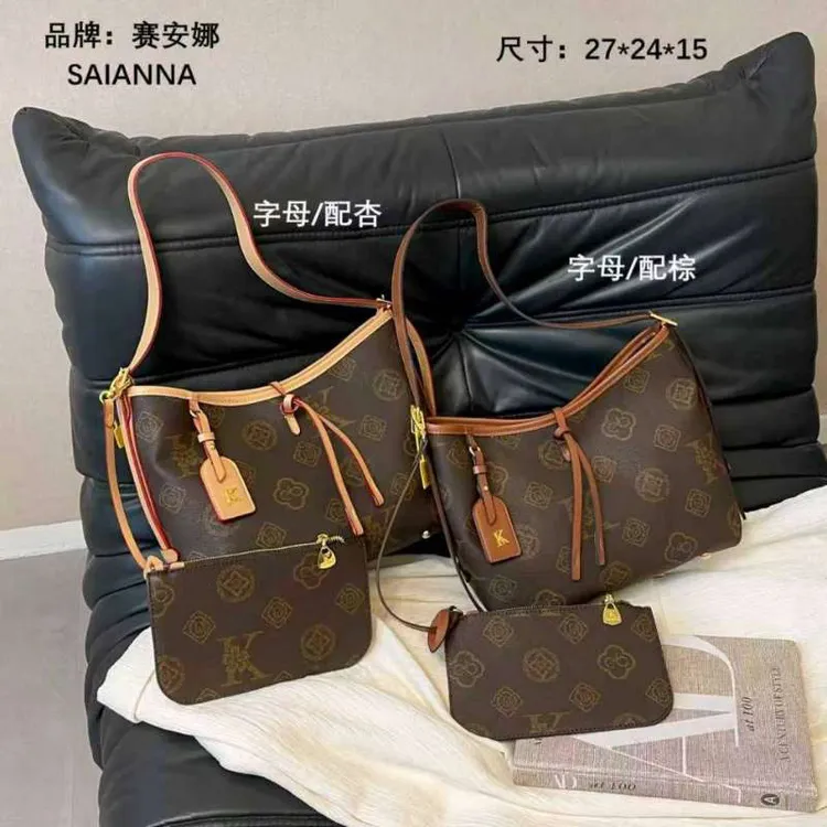 赛安娜新款定制大花机场包