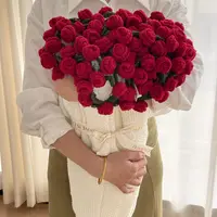 成品玫瑰花束毯子成品午睡花毯手工编织毛线花朵铃兰毛毯向日葵毯