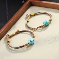 【举石臻选】TA0927-3793-41绿松石手绳18k(一件/多样性发）H