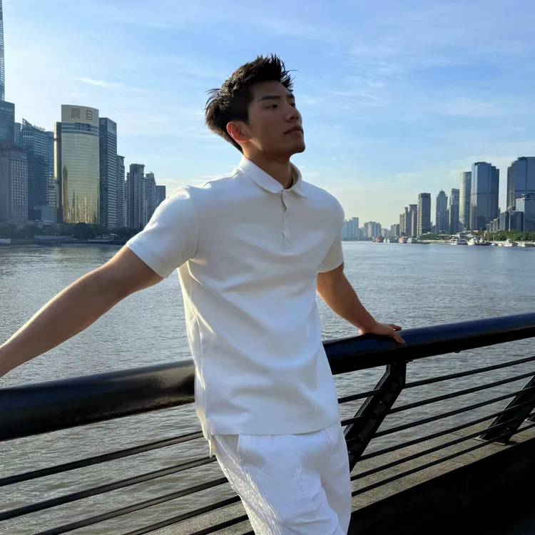 WINWIN美式无痕POLO男士百搭休闲时尚夏季短袖纯色翻领简约透气