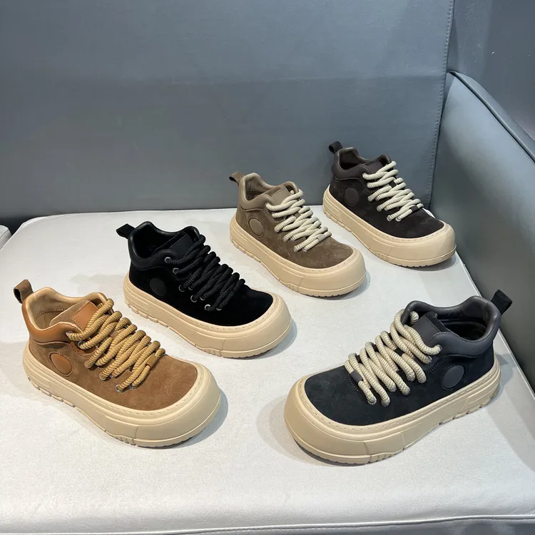 翻毛皮真皮休闲鞋时尚运动百搭软底舒适男潮流休闲鞋单棉同款秋冬